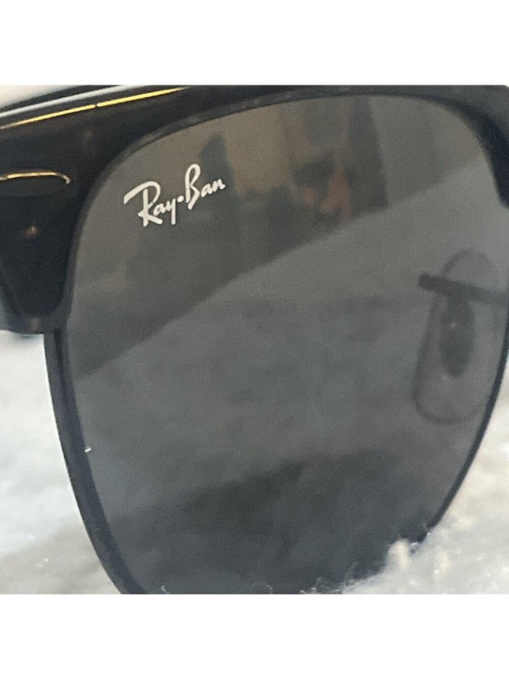Ray-Ban RB3016 Clubmaster Polarized Sunglasses Black 1305 B1 51. 21 145 - Picture 9 of 10